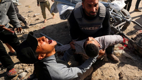 El periodista Hossam Shabat, asesinado el Ejército israelí en Gaza.