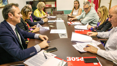 Foto de la mesa que negoció el acuerdo. / PRC - EP Foto de la mesa que negoció el acuerdo. / PRC - EP