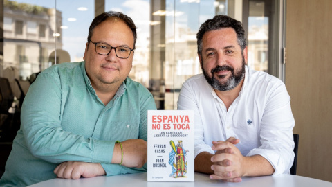 28/09/2023 - Els periodistes Ferran Casas i Joan Rusiñol, autors d''Espanya no es toca'. 28/09/2023 - Els periodistes Ferran Casas i Joan Rusiñol, autors d''Espanya no es toca'.