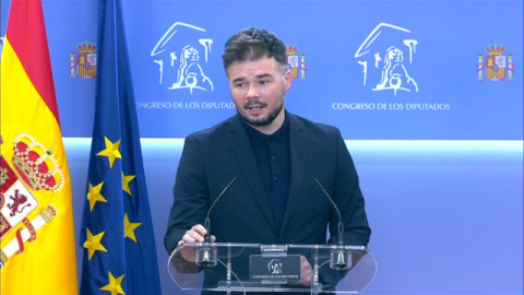 Rufián sobre el espionaje a Sánchez: "Se puede cargar la legislatura y la democracia en este país" Rufián sobre el espionaje a Sánchez: "Se puede cargar la legislatura y la democracia en este país"