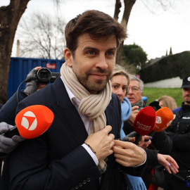 Gerard Piqué llega a los juzgados de Majadahona para declarar como investigado por su mediación en la Supercopa de España en Arabia Saudí, a 14 de marzo de 2025.