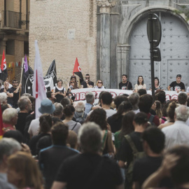 Imagen de archivo de una manifestación contra el encarcelamiento de 'Los 6 de Zaragoza'.