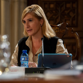 (Foto de ARCHIVO)La consellera de Justicia e Interior de la Generalitat valenciana, Salomé Pradas, durante el pleno extraordinario del Consell de la Generalitat, a 12 de noviembre de 2024, en Valencia, Comunidad Valenciana (España). Mazón ha convocado un nuevo pleno extraordinario del Consell para abordar las nuevas medidas de la Generalitat para ayudar a los afectados por la DANA.Jorge Gil / Europa Press12/11/2024