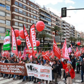 Manifestación de CCOO y UGT por el Primero de Mayo de 2024 en Córdoba.